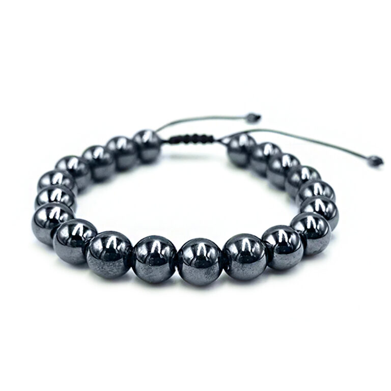 Βραχιόλι Macrame Αιματίτης 8mm – Ο λίθος της συγκέντρωσης