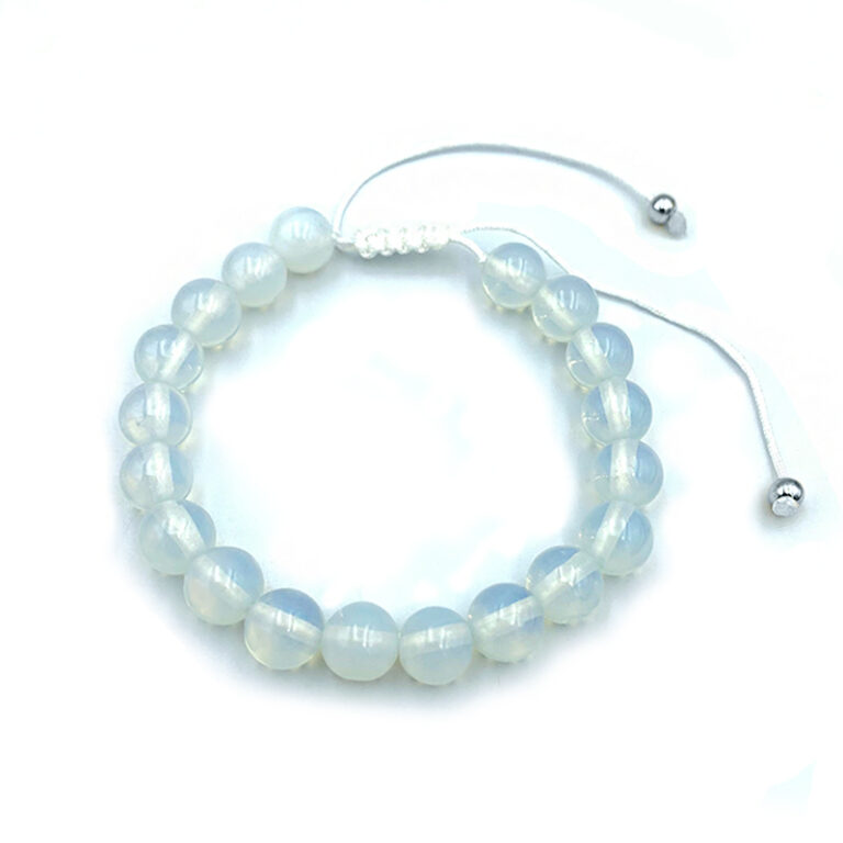 Βραχιόλι macrame με Φεγγαρόπετρα 8mm – Ο λίθος της διαίσθησης