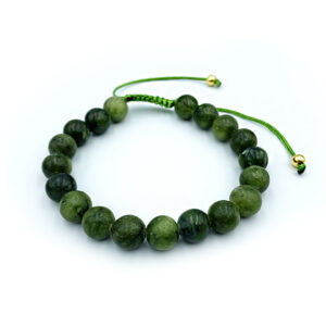 Βραχιόλι Macrame Πράσινος Ιαδεΐτης (Πράσινος Ιάδης) 8mm – Ο λίθος της ισορροπίας
