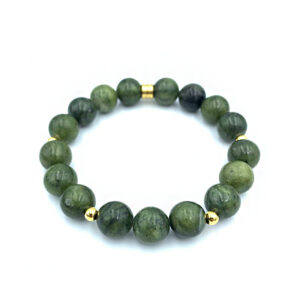 Βραχιόλι Πράσινος Ιαδεΐτης (Πράσινος Ιάδης) 10mm – Ο λίθος της ισορροπίας