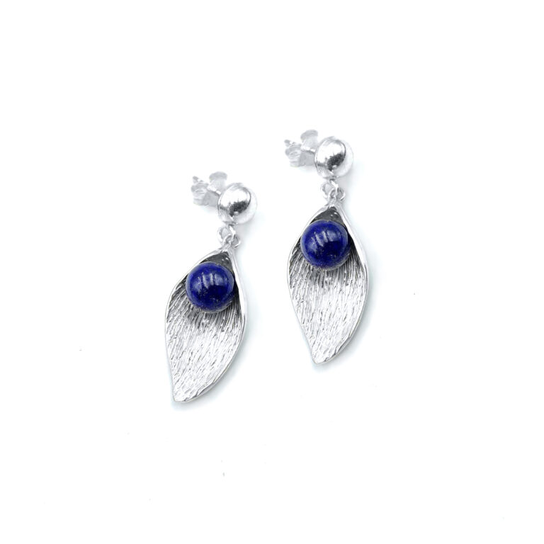 Ασημένια σκουλαρίκια με Λάπις Λάζουλι (Lapis Lazuli) – Ο λίθος της αυτοπεποίθησης