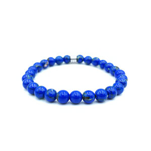 Βραχιόλι με Μπλε Νεφρίτη 6mm eGAIA.gr