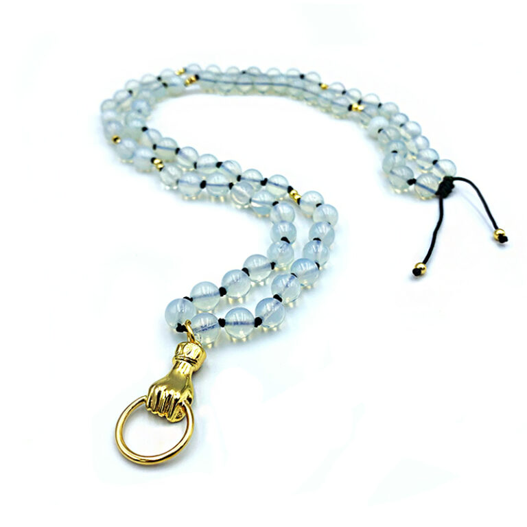 Χειροποίητο κολιέ με Φεγγαρόπετρα (Moonstone)