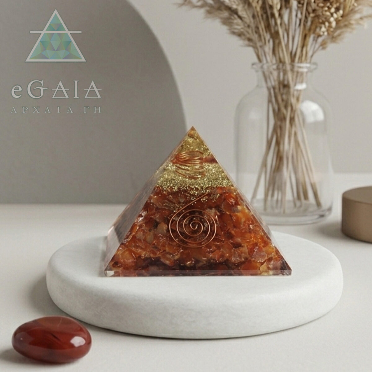 Πυραμίδα Οργονίτη (Orgonite) Καρνεόλη eGAIA