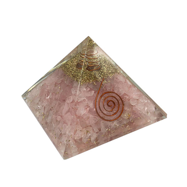 Πυραμίδα Οργονίτη (Orgonite) Ροζ Χαλαζία eGAIA.gr