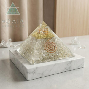 Πυραμίδα Οργονίτη (Orgonite) Λευκός Χαλαζίας eGAIA