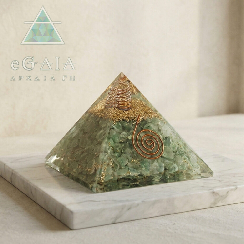 Πυραμίδα Οργονίτη (Orgonite) Πράσινη Αβεντουρίνη eGAIA