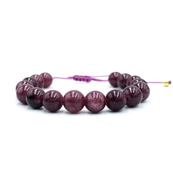 Βραχιόλι macrame με Ροζ Τουρμαλίνη eGAIA.gr