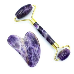 Face Roller - Gua Sha σετ - Αμέθυστος eGAIA.gr