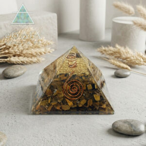 Πυραμίδα Οργονίτη (Orgonite) Μάτι της Τίγρης eGAIA
