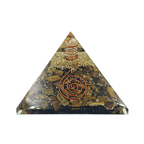 Πυραμίδα Οργονίτη (Orgonite) Μάτι της Τίγρης eGAIA.gr