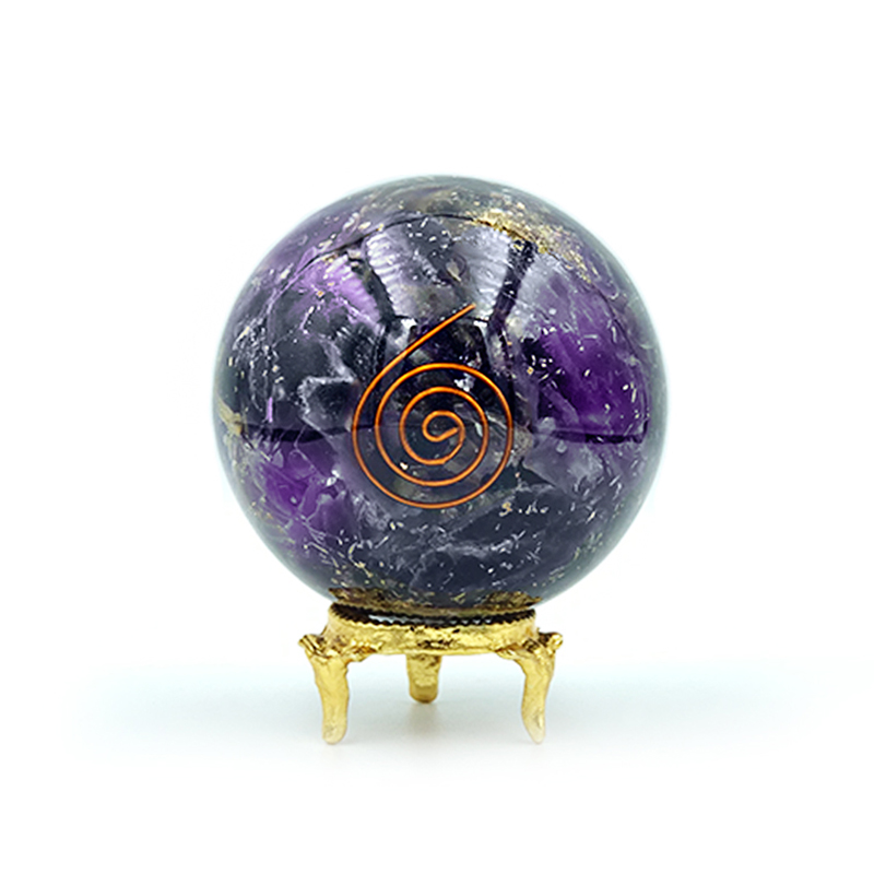 Σφαίρα Οργονίτη (Orgonite) Αμέθυστος eGAIA.gr