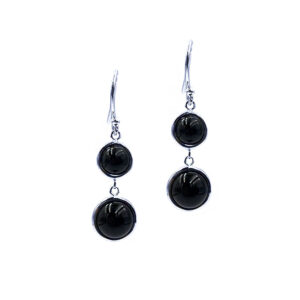Χειροποίητα ασημένια σκουλαρίκια Μαύρος Όνυχας eGAIA.gr