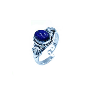 Ασημένιο δαχτυλίδι με Λάπις Λάζουλι (Lapis Lazuli) οβάλ eGAIA.gr