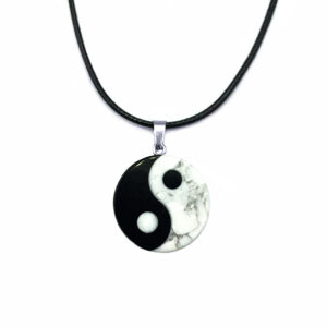 Φυλαχτό Yin Yang Μαύρος Όνυχας και Λευκός Χαολίτης eGAIA.gr