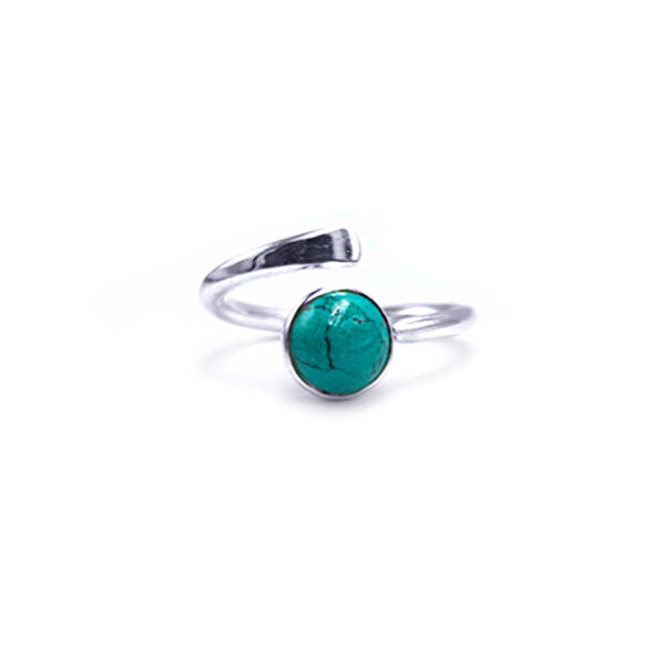 Χειροποίητο δαχτυλίδι με Τιρκουάζ (Turquoise) από ασήμι 925° eGAIA.gr