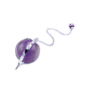 Χειροποίητο εκκρεμές Αμέθυστος από ασήμι 925 eGAIA