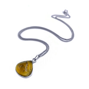 Χειροποίητο ασημένιο μενταγιόν Κιτρίνης (Citrine) eGAIA