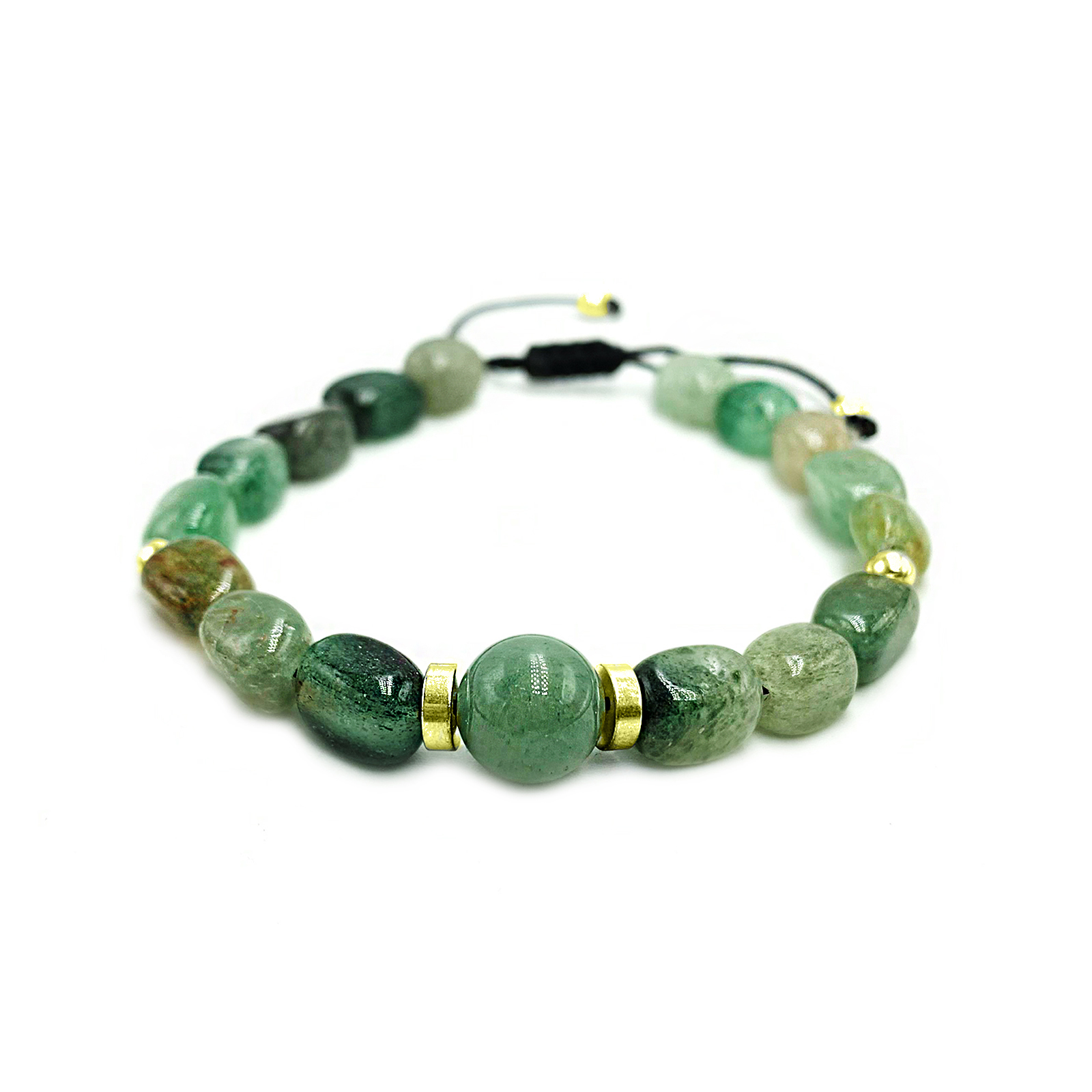 Βραχιόλι macrame Πράσινη Αβεντουρίνη eGAIA