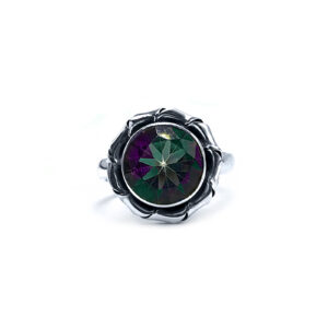 Χειροποίητο ασημένιο δαχτυλίδι Mystic Topaz (Τοπάζι) eGAIA