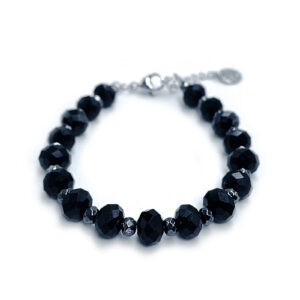 Χειροποίητο βραχιόλι Μαύρη Τουρμαλίνη - Αιματίτης eGAIA