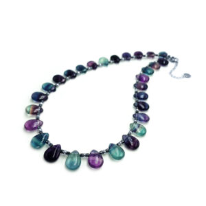 Χειροποίητο κολιέ Φθορίτης (δάκρυ) eGAIA