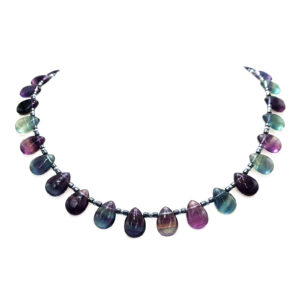 Χειροποίητο κολιέ Φθορίτης (δάκρυ) eGAIA