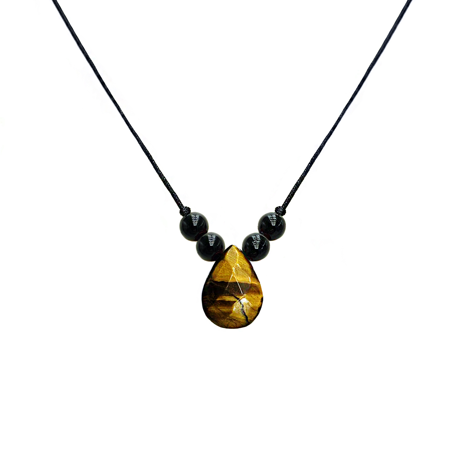 Φυλαχτό προστασίας από την αρνητική ενέργεια - Μάτι της Τίγρης και Μαύρη Τουρμαλίνη eGAIA