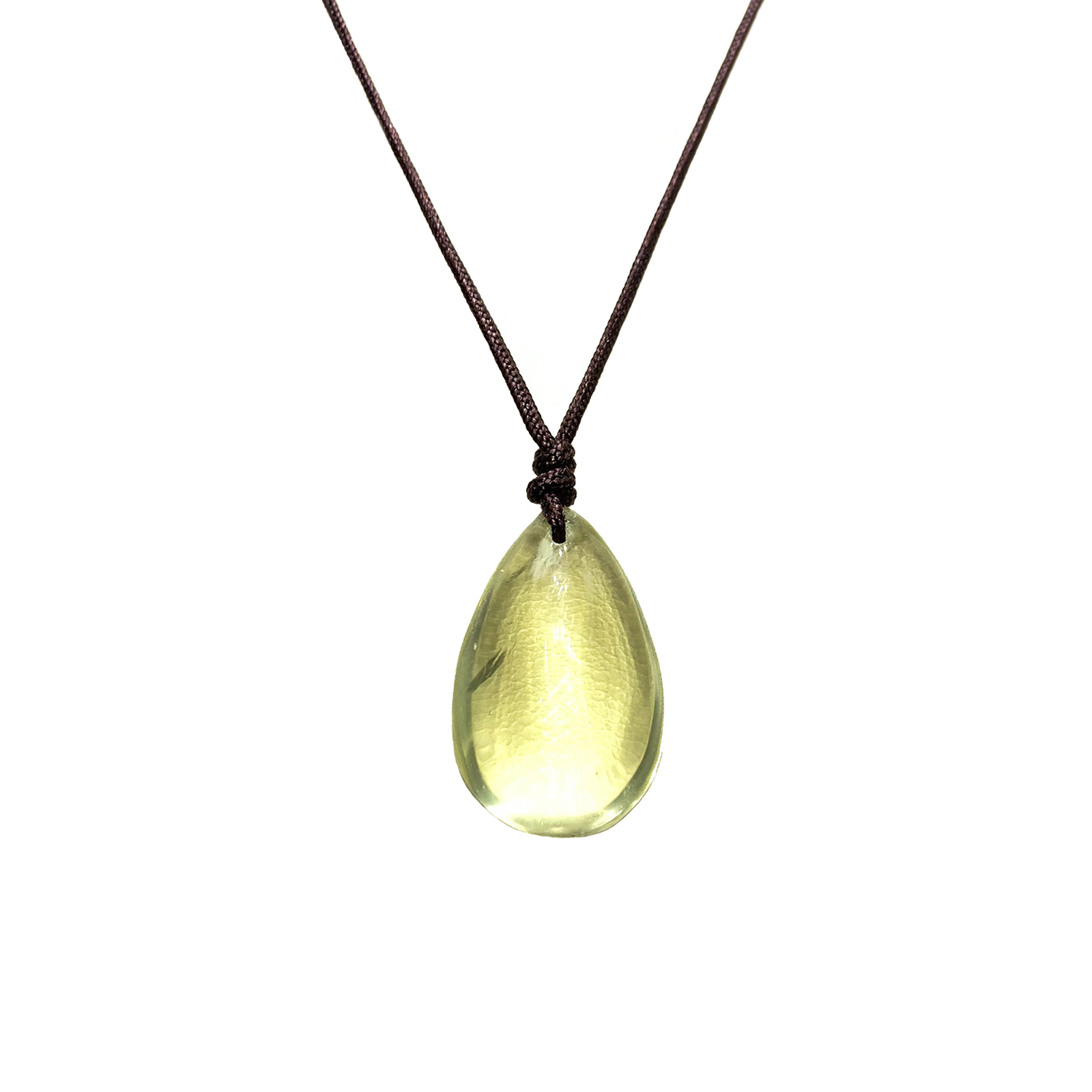 Χειροποίητο φυλαχτό Κιτρίνης (Citrine) δάκρυ eGAIA