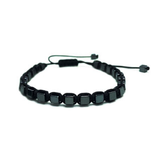 Χειροποίητο Ανδρικό Βραχιόλι Macrame Αιματίτης eGAIA