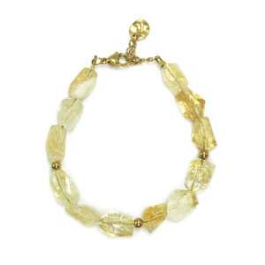 Χειροποίητο βραχιόλι Κιτρίνης (Citrine) – Ο λίθος του πλούτου και της ευημερίας