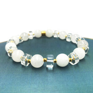 Χειροποίητο βραχιόλι Λευκός Χαλαζίας – Ο βασιλιάς των λίθων