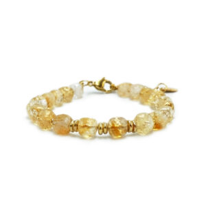 Χειροποίητο βραχιόλι Κιτρίνης (Citrine) ταγέ eGAIA e