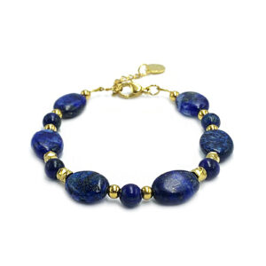 Χειροποίητο βραχιόλι Λάπις Λάζουλι (Lapis Lazuli) eGAIA