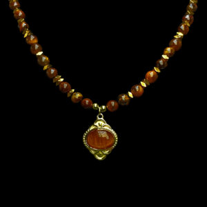 Χειροποίητο κολιέ Μάτι της Τίγρης eGAIA