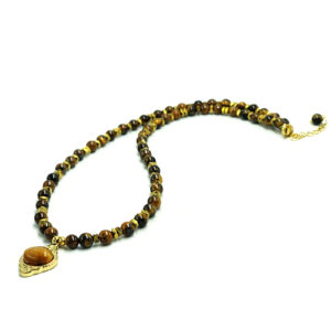 Χειροποίητο κολιέ Μάτι της Τίγρης eGAIA