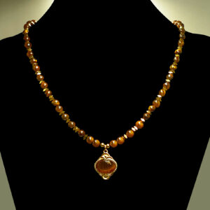 Χειροποίητο κολιέ Μάτι της Τίγρης – Ο λίθος κατά της αρνητικότητας