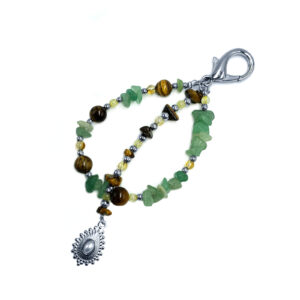 Μπρελόκ Πράσινη Αβεντουρίνη – Μάτι της Τίγρης – Κιτρίνης
