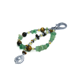 Μπρελόκ Πράσινη Αβεντουρίνη - Μάτι της Τίγρης - Κιτρίνης eGAIA