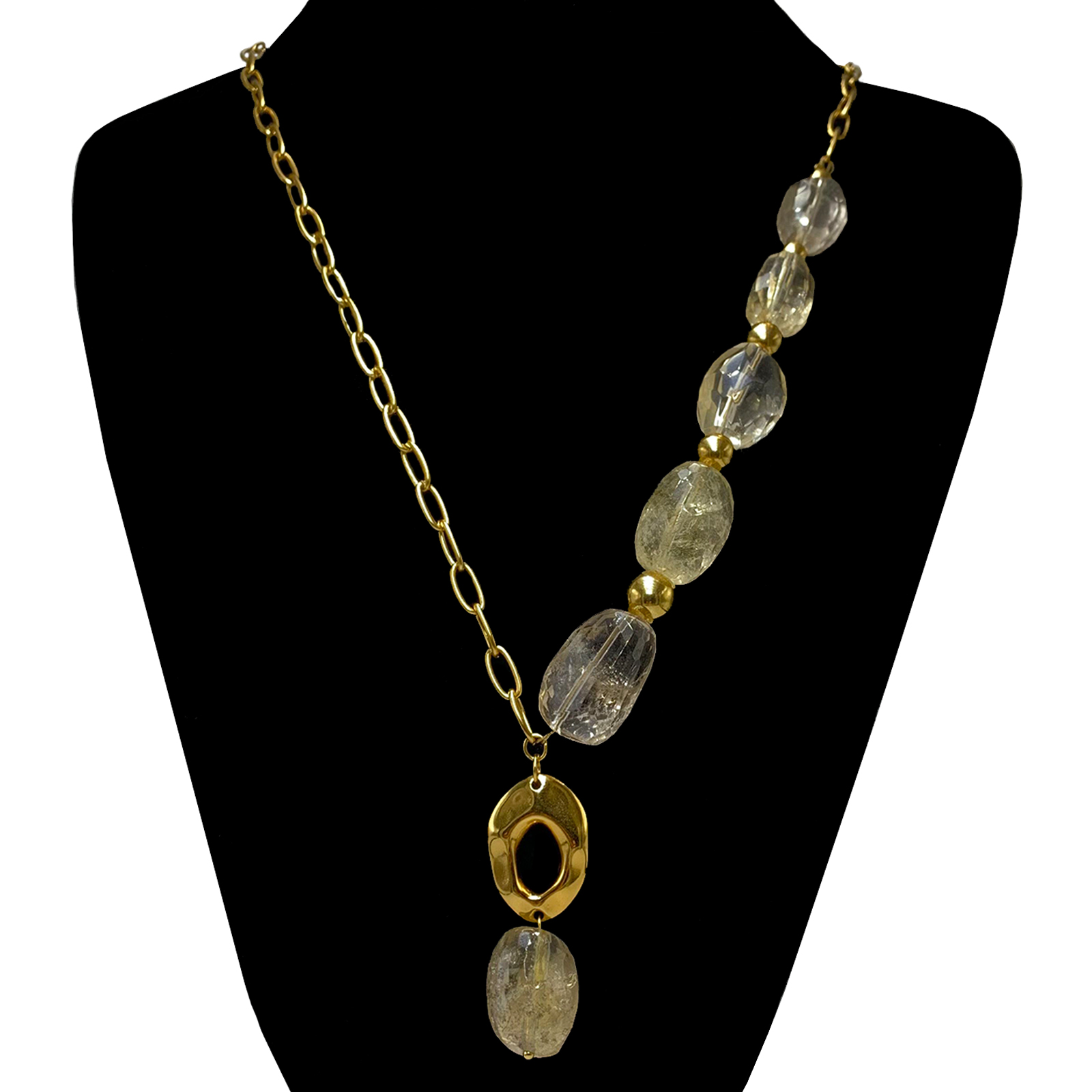 Χειροποίητο κολιέ Κιτρίνης (Citrine) eGAIA