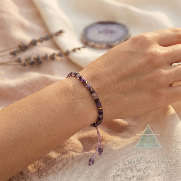 Βραχιόλι Macrame Αμέθυστος – Ο λίθος της ηρεμίας και της πίστης