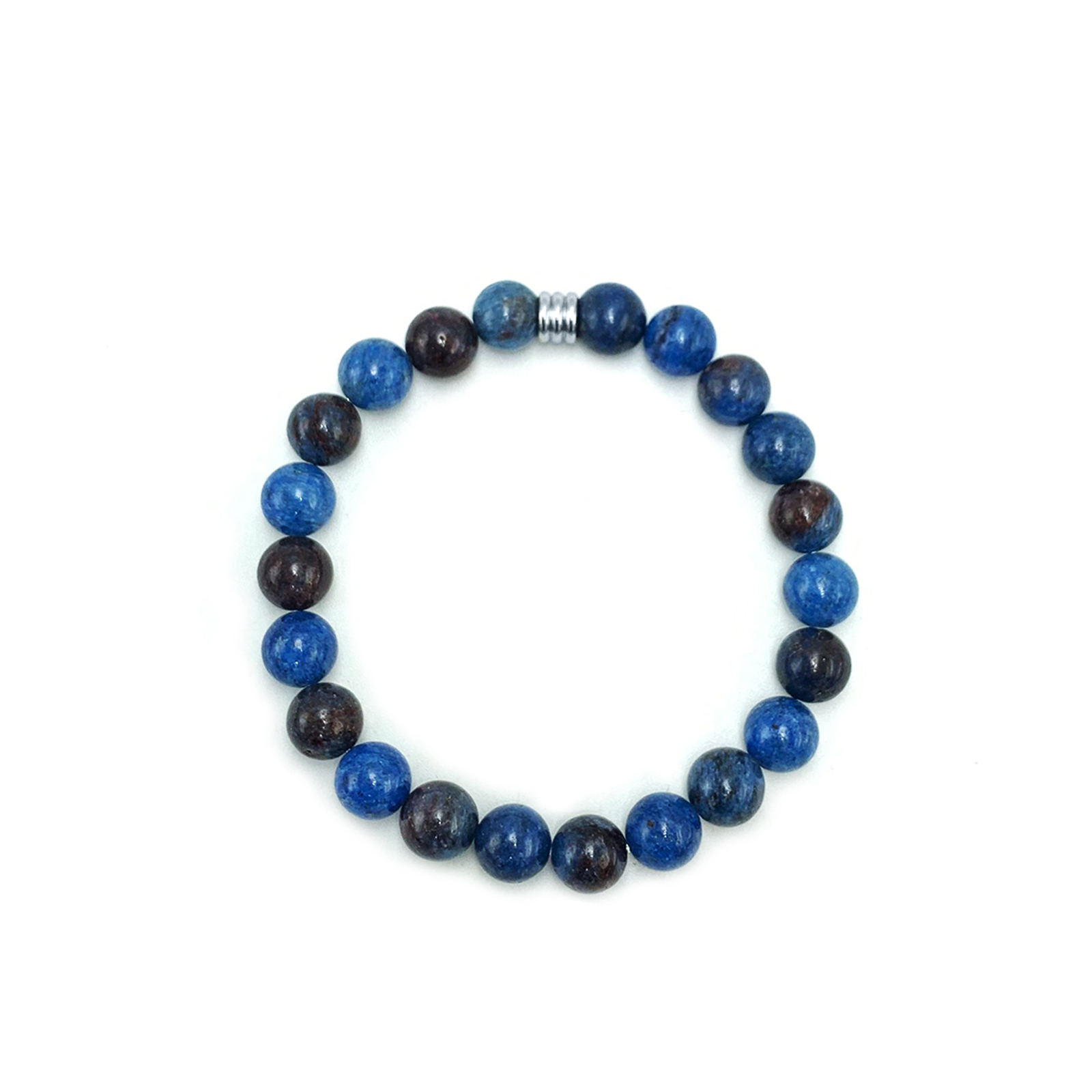 Χειροποίητο βραχιόλι με Μπλε Καφέ Οπάλιο (Blue Brown Opal) eGAIA
