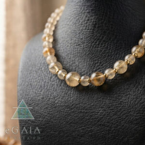 Χειροποίητο κολιέ Κιτρίνης (Citrine) eGAIA
