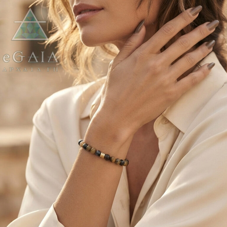 Χειροποίητο βραχιόλι Μάτι της Γάτας mix 6mm – Ο λίθος της επίγνωσης