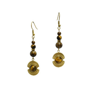 Χειροποίητα σκουλαρίκια Μάτι της Τίγρης eGAIA