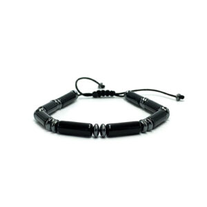 Ανδρικό Βραχιόλι Macrame Αιματίτης eGAIA